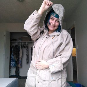 Vintage 70s LL Bean Rain Jacket/Coat with Hood